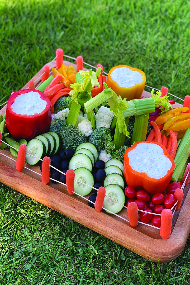 Horse-Themed Veggie Snack