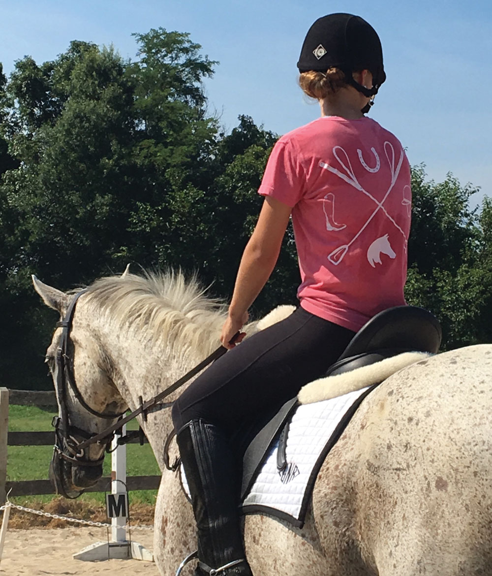 American Pony Outfitters logo T-shirt